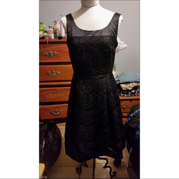 calvin klein embroidered dress